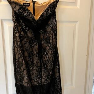 Bebe Black Lace Intimate Dress